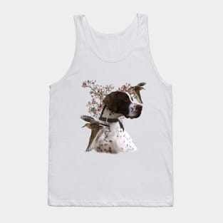 The beautiful pointer in the field Tank Top